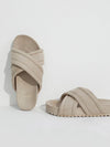 Active Stores - Varley -  Mink Stone Ronley Quilted Slides - Varley