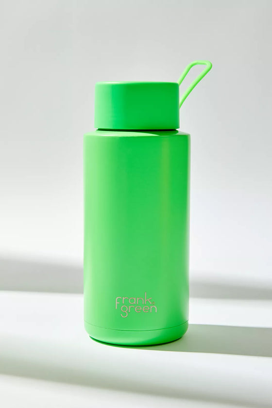 Active Stores - Frankgreen - 34 Oz Ceramic Reusable Bottle Neon Green - Frankgreen